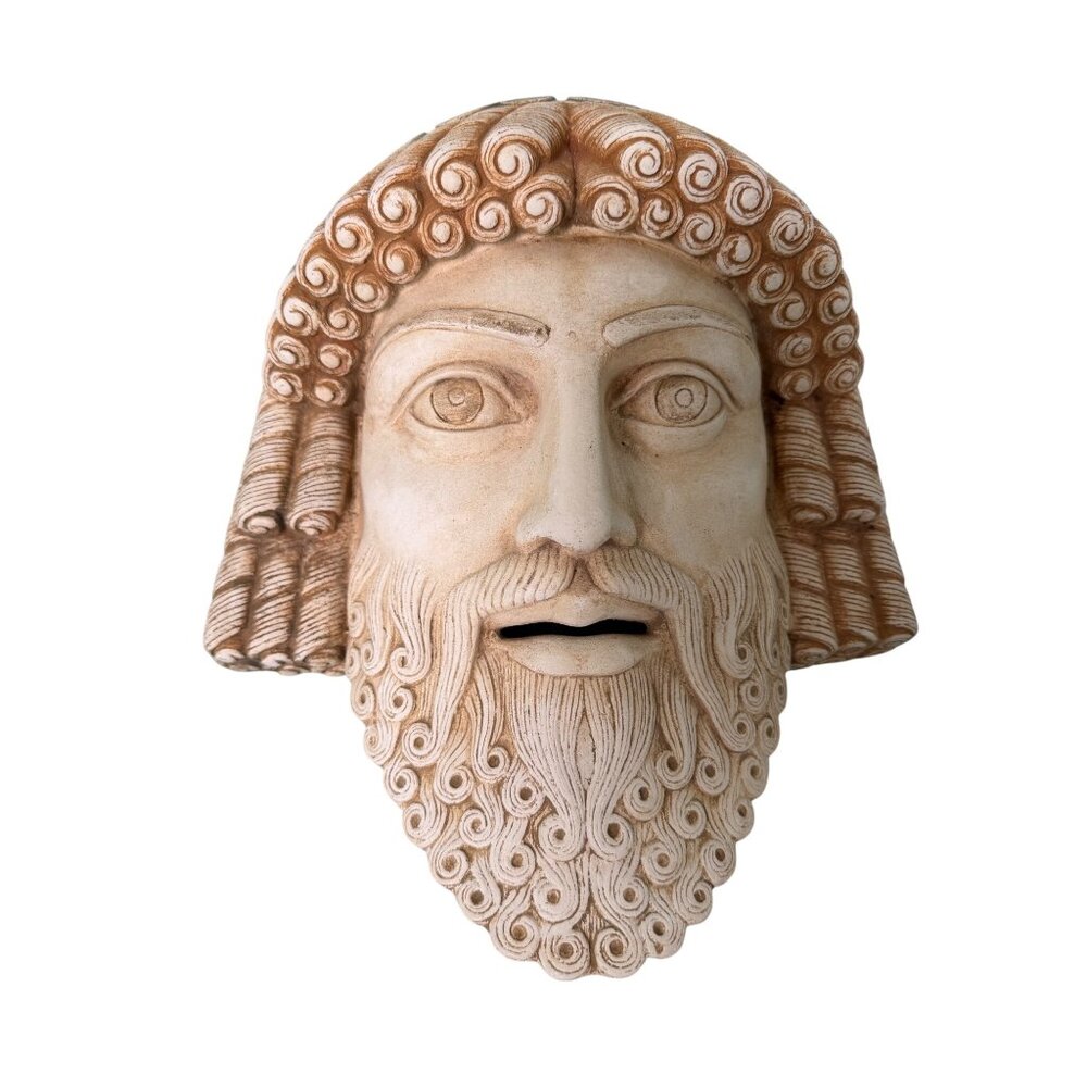 Zeus mask - Ancient Greece First Theater - King of Gods Ruler of Sky and Thunder